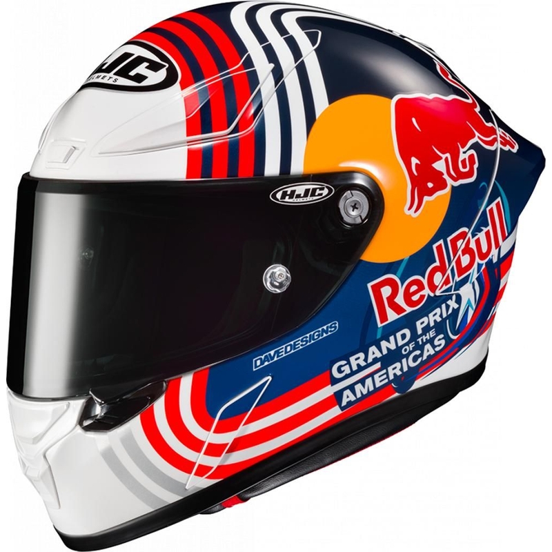 HJC RPHA 1 Redbull Austin GP MC21 Integral Motorradhelm Ausverkauf