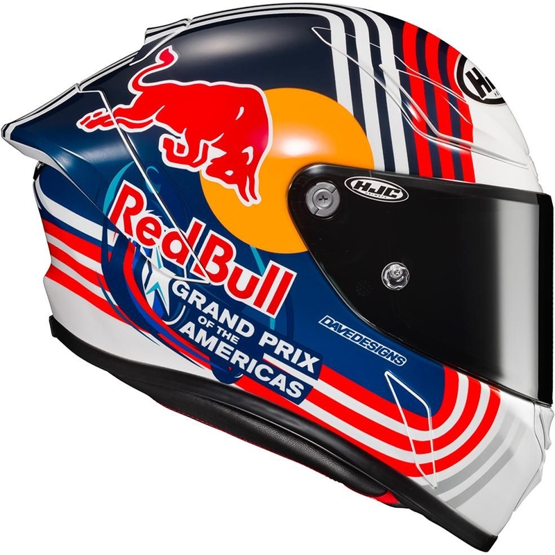 HJC RPHA 1 Redbull Austin GP MC21 Integral Motorradhelm Ausverkauf