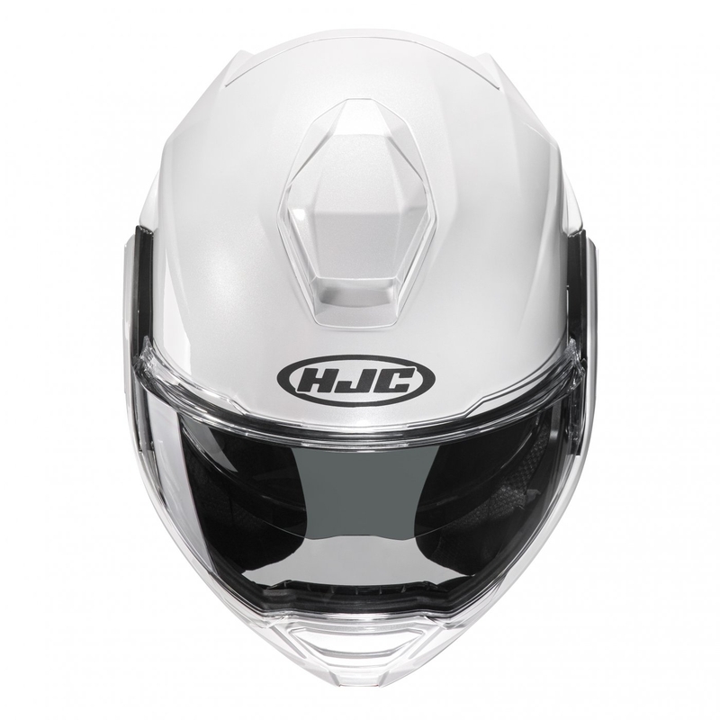 HJC I100 Solid pearl white klappbarer Motorradhelm