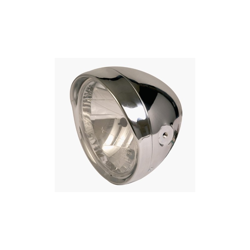 Chrom-Frontleuchte mit Cruiser-Platte, 6 1/2" Ausverkauf