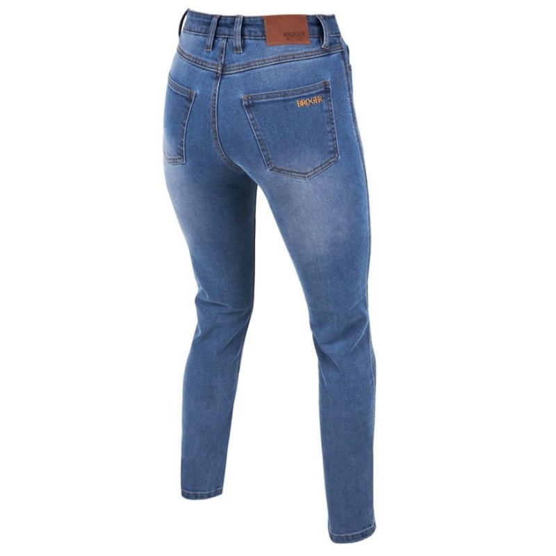 BROGER Florida II blaue Motorradjeans für Frauen