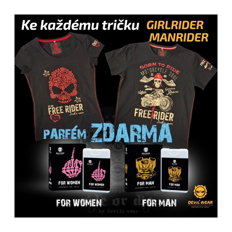 Herrenhemd Devils Wear - Free Rider American Choppers