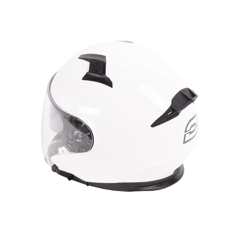 Ozone Square Open Motorradhelm Weiß