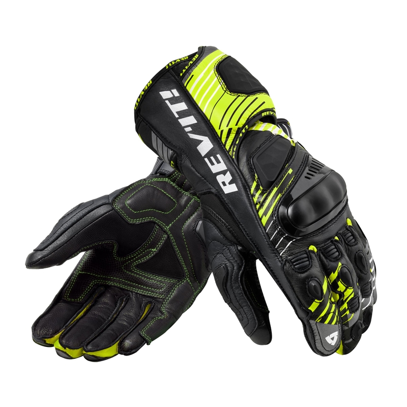 Motorradhandschuhe Revit Apex schwarz-fluo gelb Ausverkauf