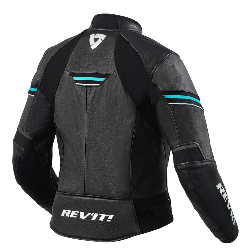 Revit Median Motorradjacke für Frauen in Schwarz und Türkis Ausverkauf