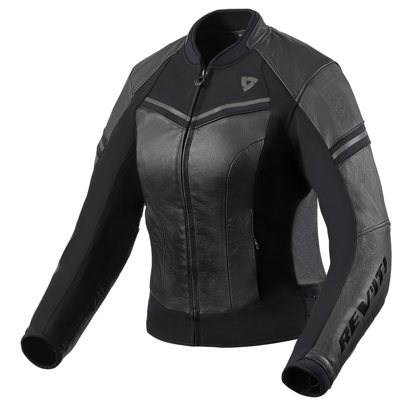 Revit Median Damen Motorradjacke Schwarz-Anthrazit