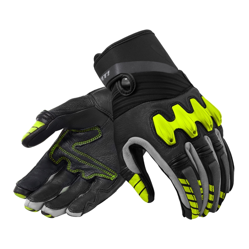 Motorradhandschuhe Revit Energy schwarz-fluorgelb Ausverkauf
