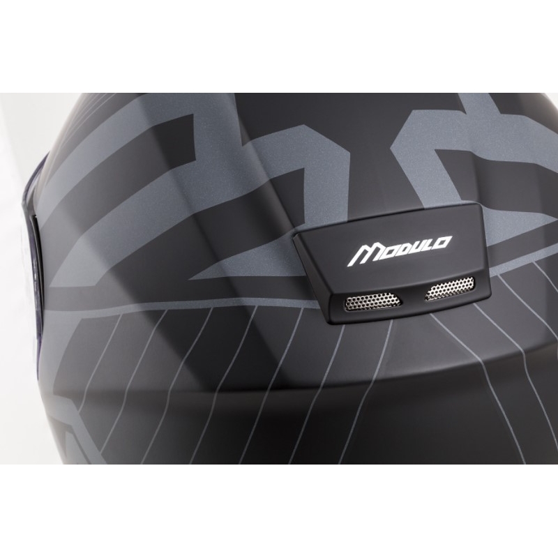 Cassida Modulo 2.0 Profil Vision Motorradhelm grau-schwarz