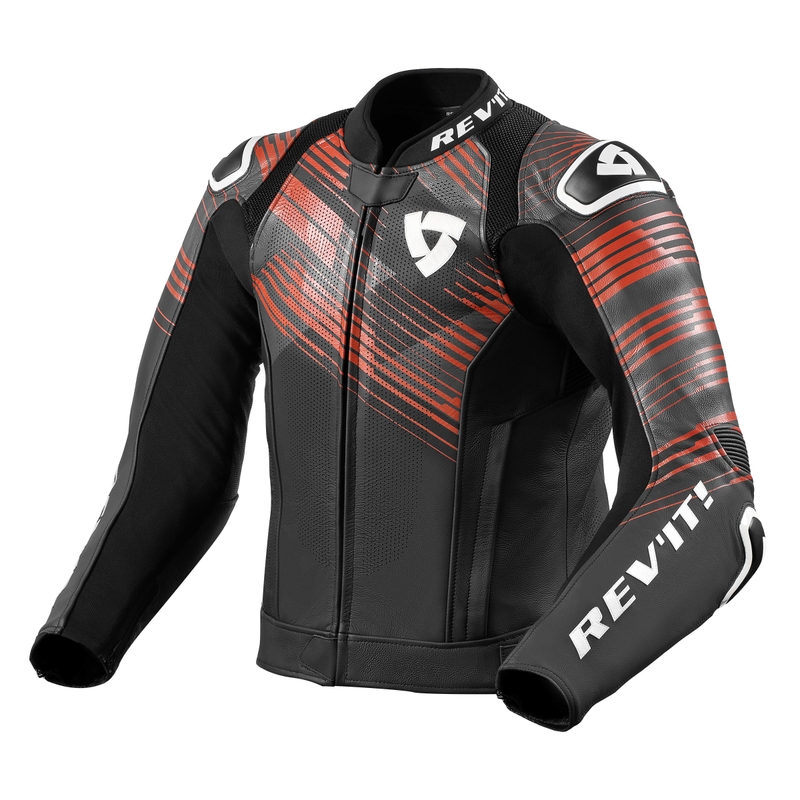 Revit Apex schwarz-fluorrote Motorradjacke Ausverkauf