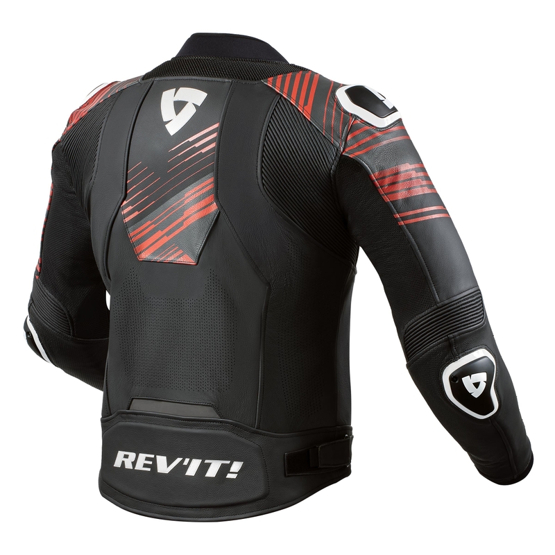 Revit Apex schwarz-fluorrote Motorradjacke Ausverkauf