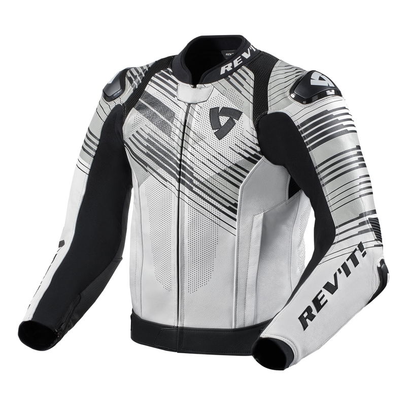 Revit Apex Motorradjacke in Schwarz und Weiß Ausverkauf
