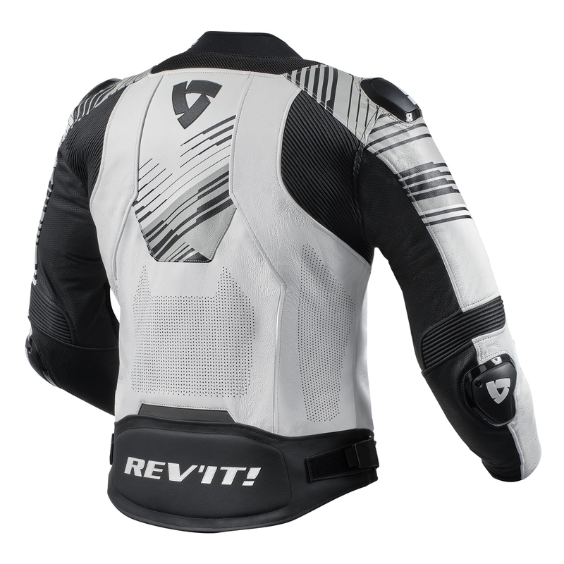 Revit Apex Motorradjacke in Schwarz und Weiß Ausverkauf