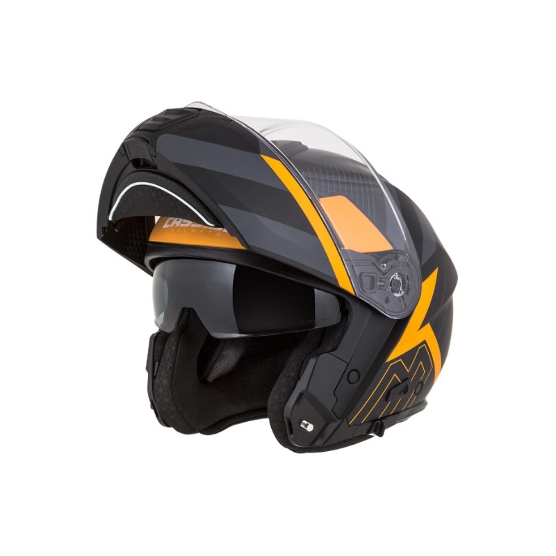 Cassida Modulo 2.0 Profil schwarz-grau-orange klappbarer Motorradhelm Ausverkauf