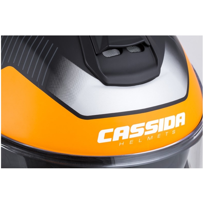Cassida Modulo 2.0 Profil schwarz-grau-orange klappbarer Motorradhelm Ausverkauf