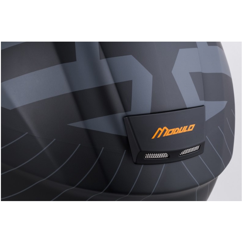 Cassida Modulo 2.0 Profil schwarz-grau-orange klappbarer Motorradhelm Ausverkauf