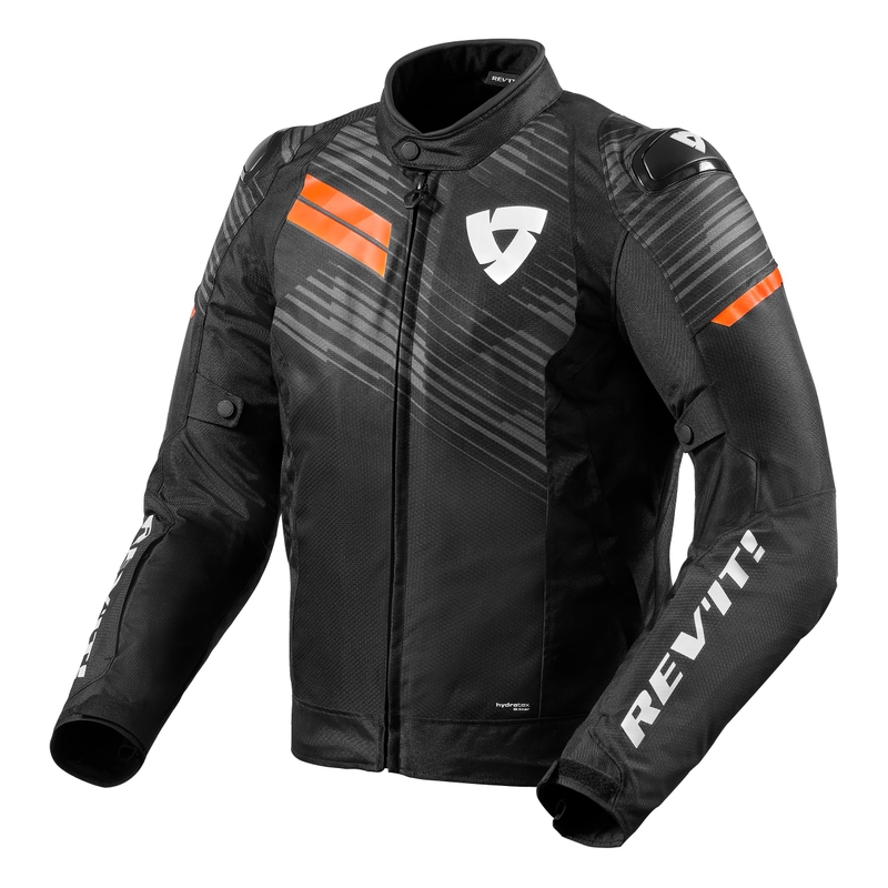Motorradjacke Revit Apex H2O schwarz-fluor orange Ausverkauf