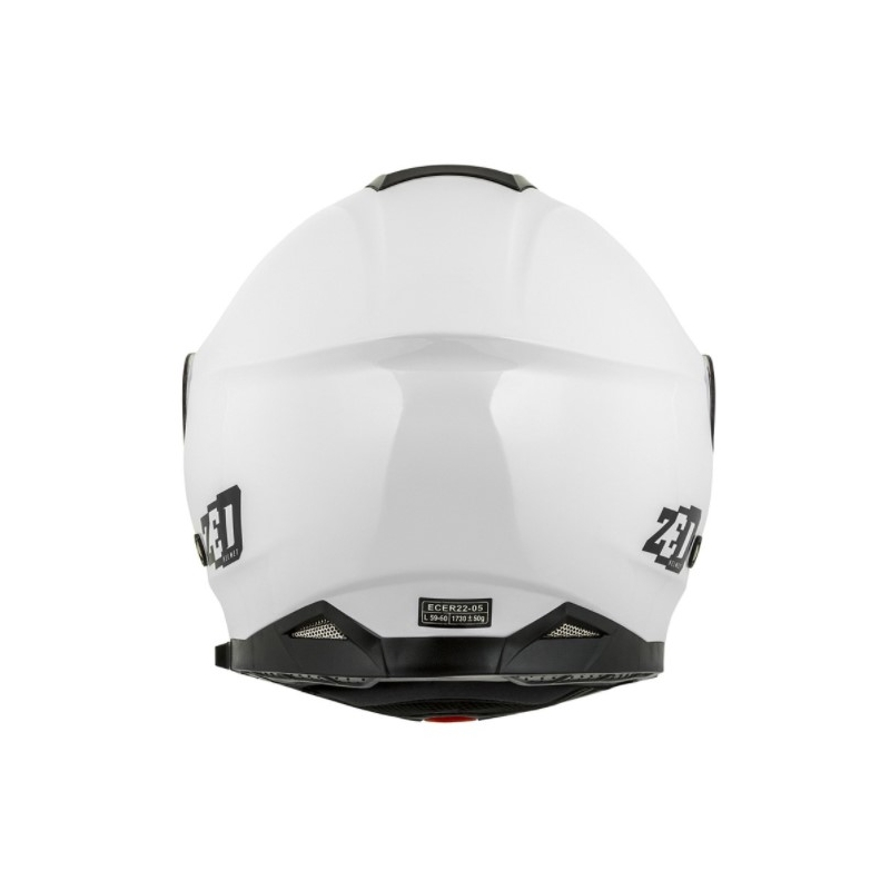 ZED F18 weiß Motorradhelm zu verkaufen