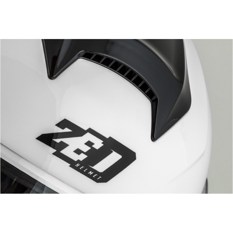 ZED F18 weiß Motorradhelm zu verkaufen