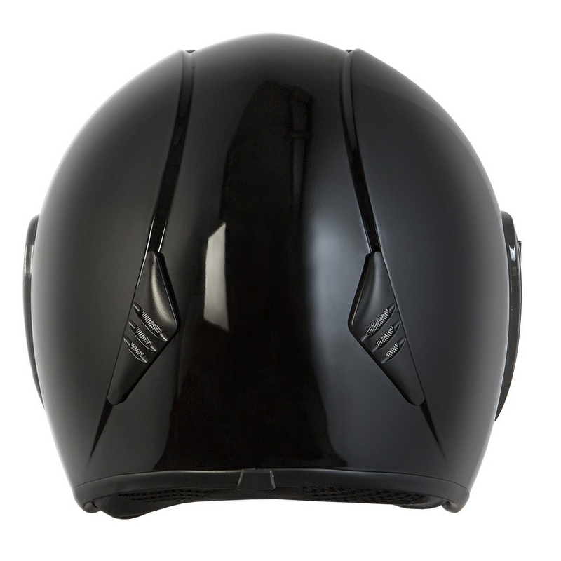 Offener Motorradhelm Ozone HY-818 schwarz glänzend - II. Qualität