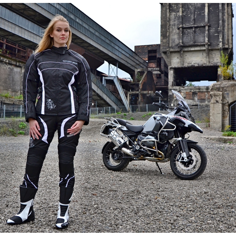 Damen Motorradanzug RSA SW-01 weiß - 2 Stück Ausverkauf