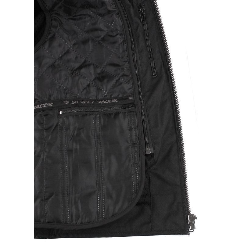 Street Racer Tribe Schwarze Motorradjacke