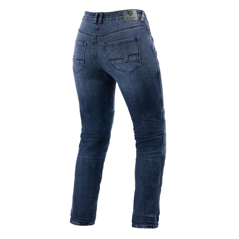 Damen Revit Victoria 2 SF Blau Cropped Motorrad Jeans Ausverkauf