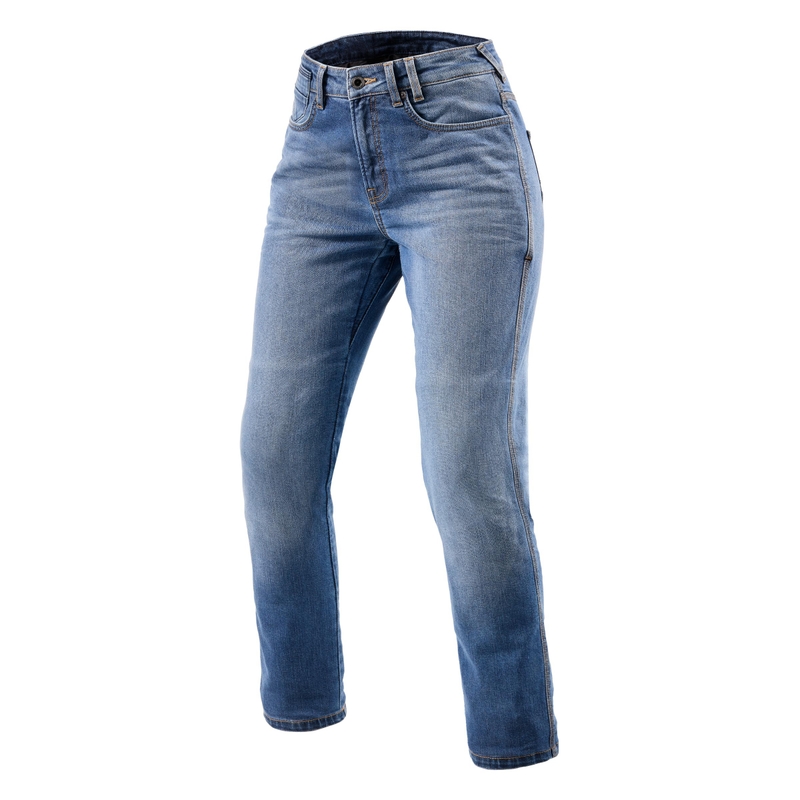 Revit Victoria 2 SF Hellblaue Cropped Motorradjeans für Damen