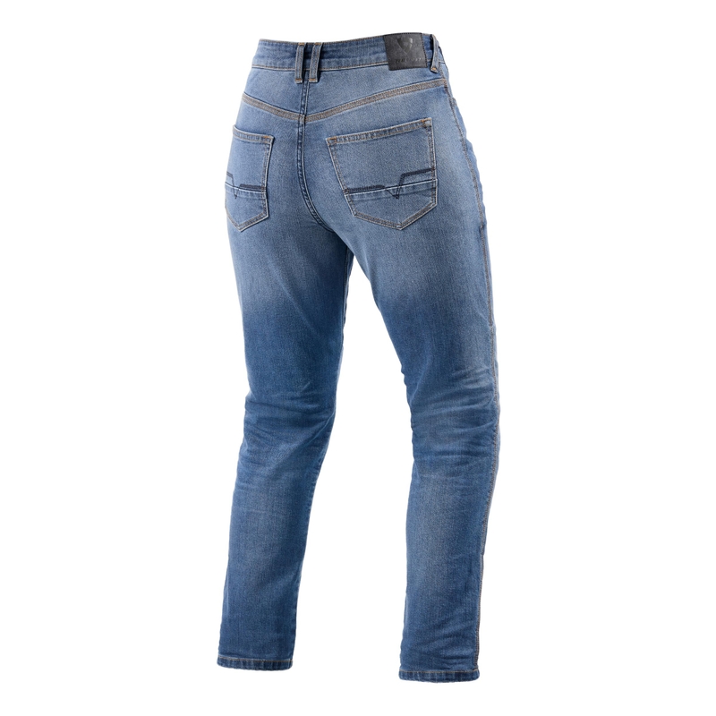Revit Victoria 2 SF Hellblaue Cropped Motorradjeans für Damen