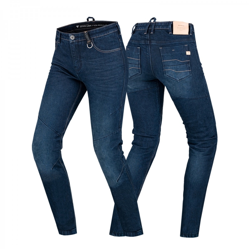 Shima Devon dunkelblaue Motorradjeans für Damen