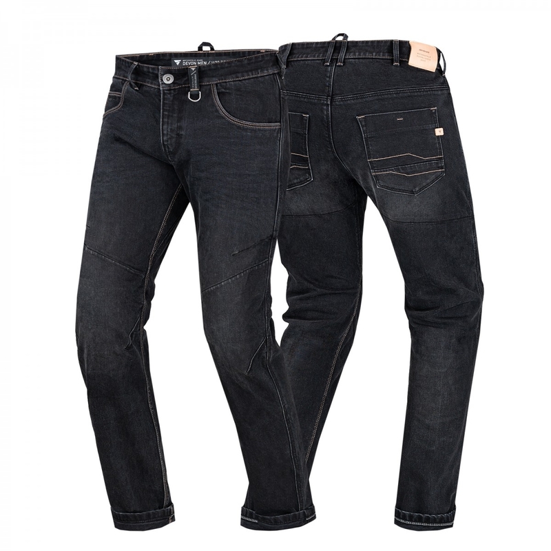 Shima Devon Schwarze Motorradjeans