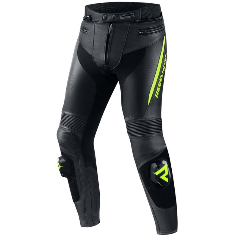 Rebelhorn Fighter Motorradhose schwarz-fluo gelb Ausverkauf