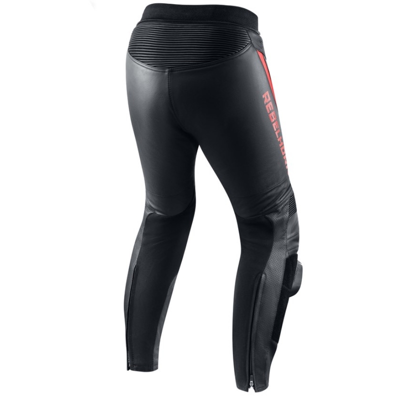 Rebelhorn Fighter Schwarz-Fluo Rote Motorradhosen Ausverkauf