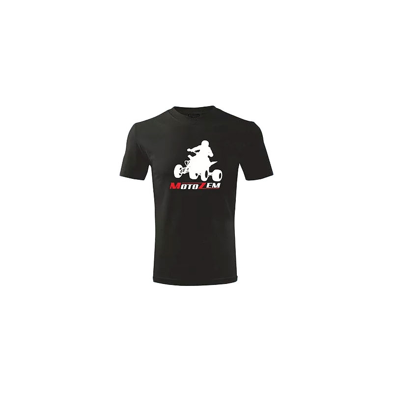 T-shirt s motivem Motozem Quad schwarz