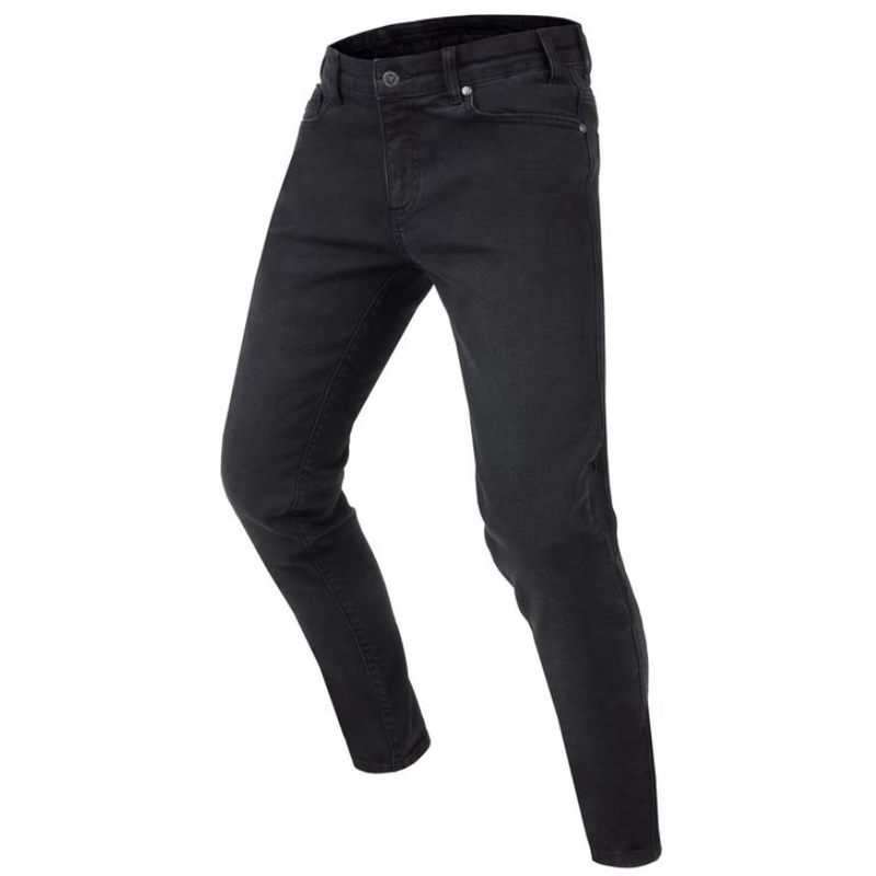 Rebelhorn Classic III SK gewaschene schwarze Motorradjeans für Damen Ausverkauf