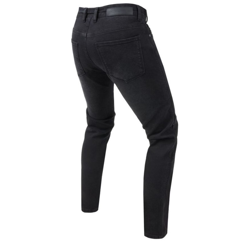 Rebelhorn Classic III SK gewaschene schwarze Motorradjeans für Damen Ausverkauf