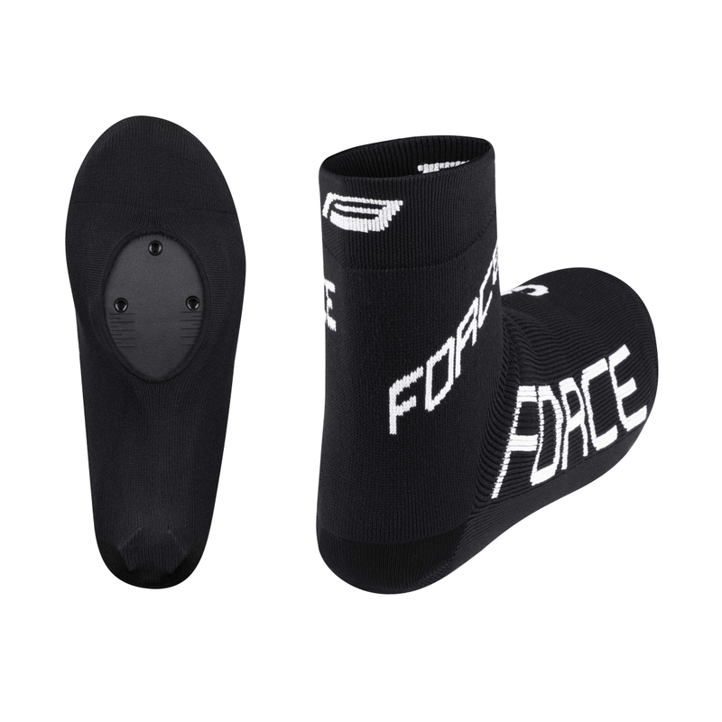 FORCE Radsport Leggings deckt schwarz Ausverkauf