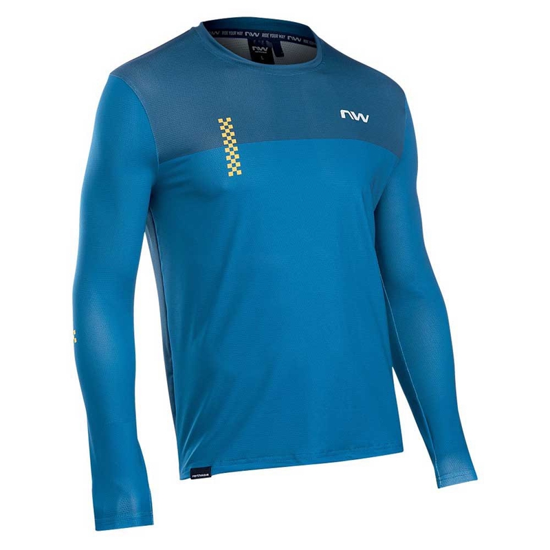 Trikot Northwave Xtrail 2 blau langarm Ausverkauf