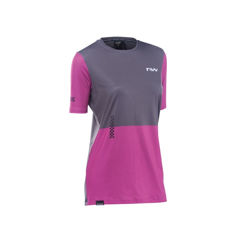 Northwave Xtrail 2 Damen Kurzarmtrikot in Grau und Rosa Ausverkauf