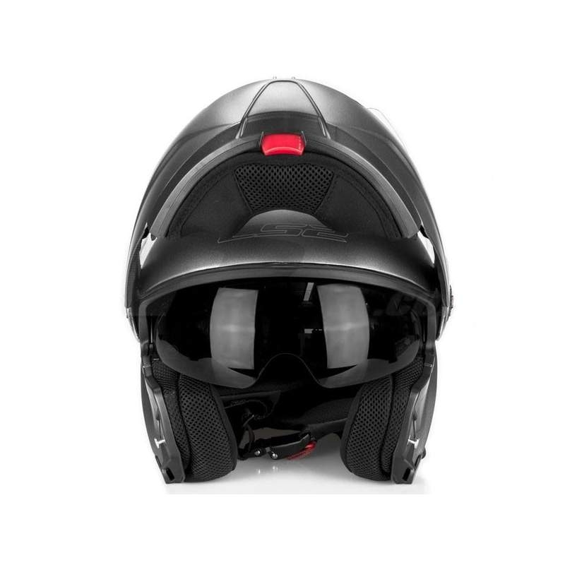 Klappbarer Motorradhelm LS2 FF325 Strobe schwarz matt - Grade II
