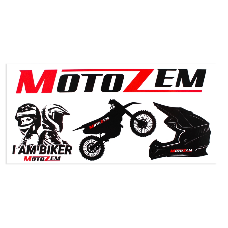 MotoZem Cross Aufkleber Set
