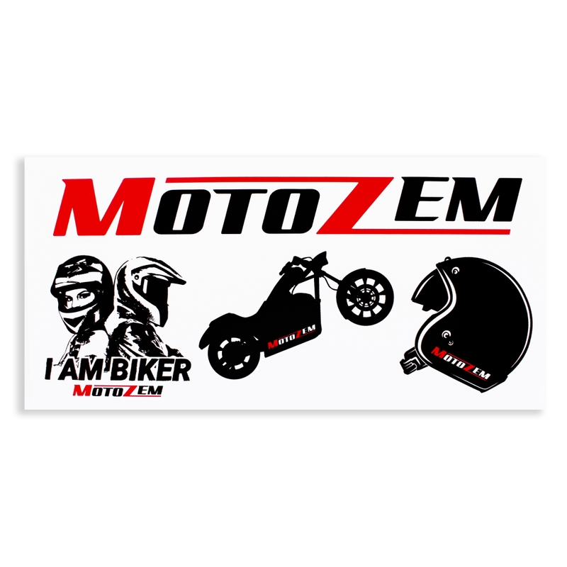 MotoZem Chopper Aufkleberset