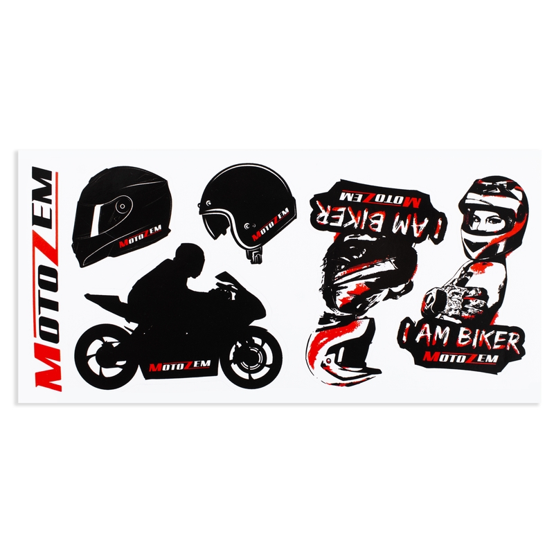 MotoZem Mix-Aufklebersatz