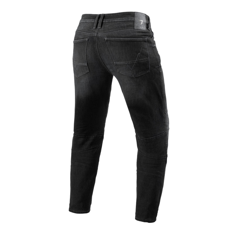 Revit Moto 2 TF Schwarze Motorradjeans