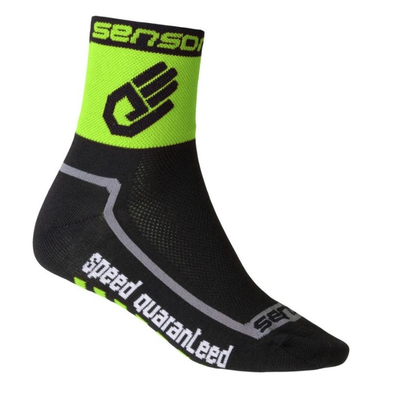 Sensor Race Lite Hand Socken schwarz-grün Ausverkauf