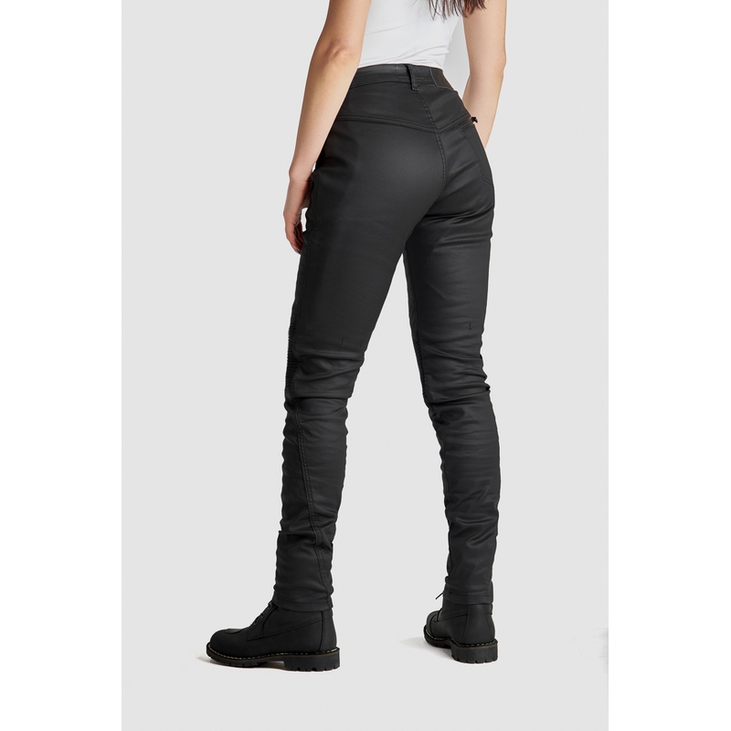 Damen Motorradjeans PANDO MOTO Kusari Kev schwarz Ausverkauf