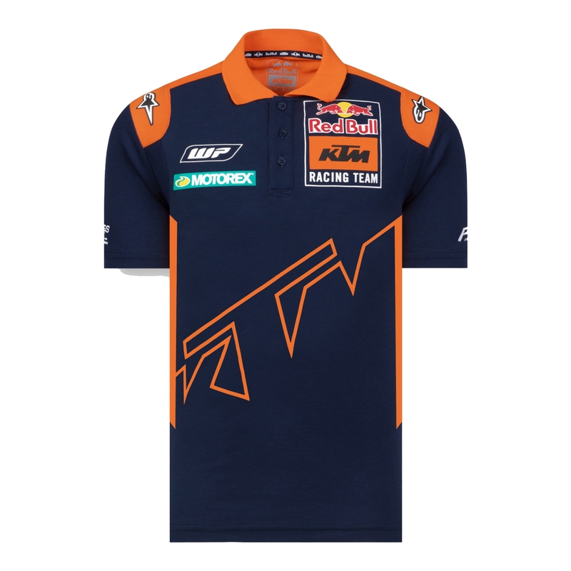 Poloshirt KTM Red Bull Racing 22 blau-orange Ausverkauf