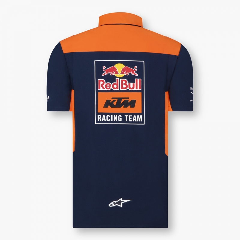 Poloshirt KTM Red Bull Racing 22 blau-orange Ausverkauf