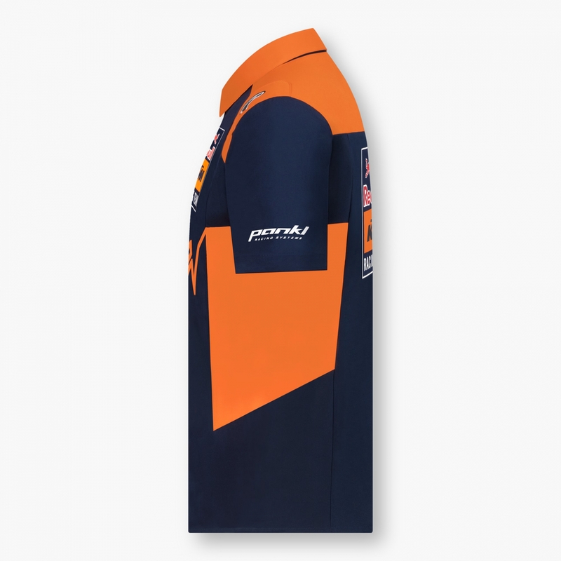 Poloshirt KTM Red Bull Racing 22 blau-orange Ausverkauf