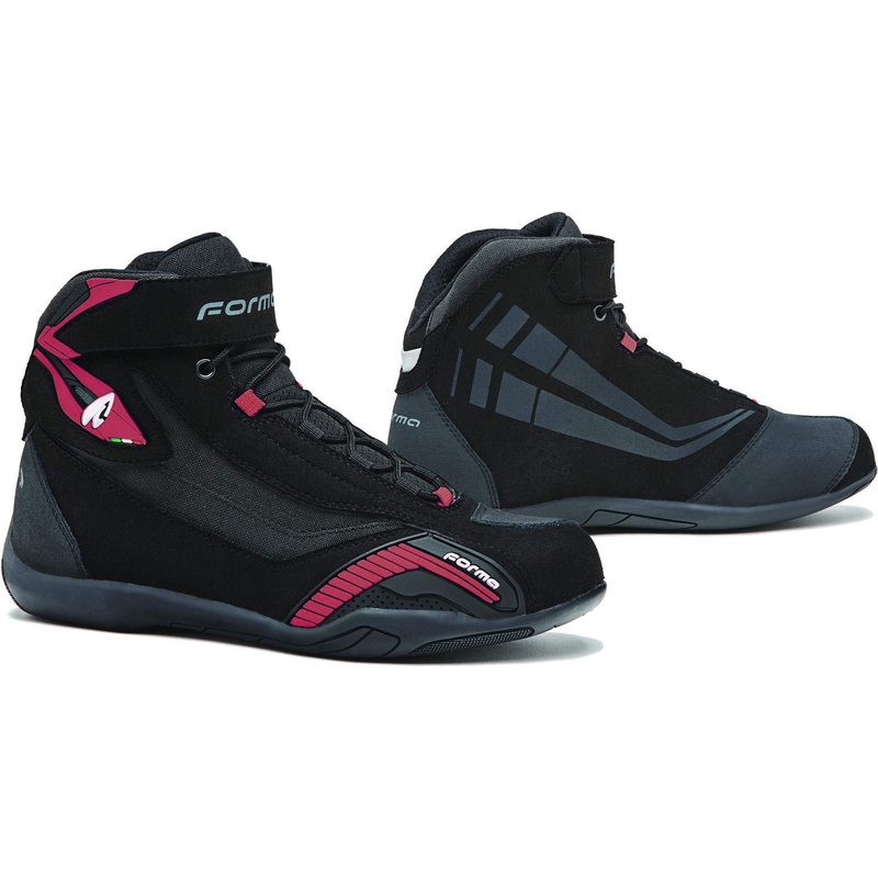 Forma Genesis Motorradstiefel für Frauen in Schwarz und Rosa