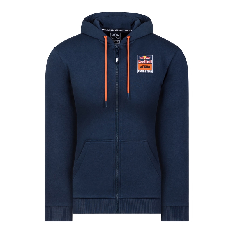 Damen KTM Backprint Red Bull Zip Sweatshirt blau Ausverkauf